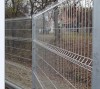 Welded wire mesh trellis panel fencing