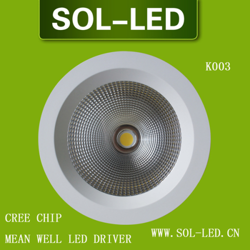 SOL CREE COB 30W LED Downlight MeanWell Driver