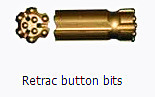 Thread Retrac Button Bit