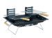 Portable Compact Small Mini BBQ Grill Set