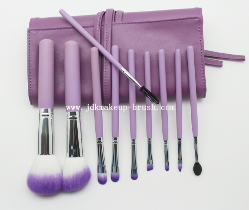 Best Promotion Gift 10PCS Purple Makeup Brush Set