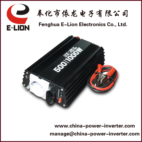 Double sockets with USB 500W power inverter
