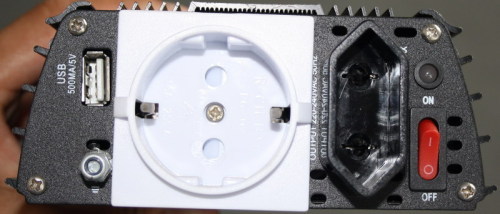 500W DC12V input power inverter with USB