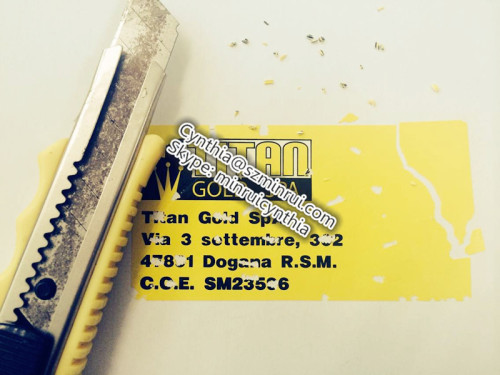 Self-destructive anti-counterfeit Tamper Proof Stickers 