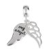 European Style Sterling Silver Dangle Loving Angel Wings Beads Fashion Jewelry