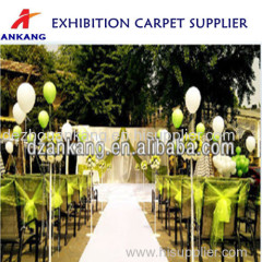 White color carpet wedding hall decorative