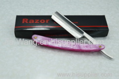 RenRen Stainless Steel Straight Razor Pink Lady