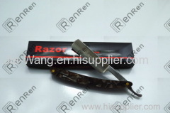 RenRen Stainless Steel Straight Razor Black Widow