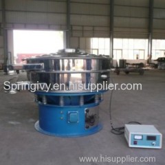 Ultrasonic vibrating screen for superfine particles