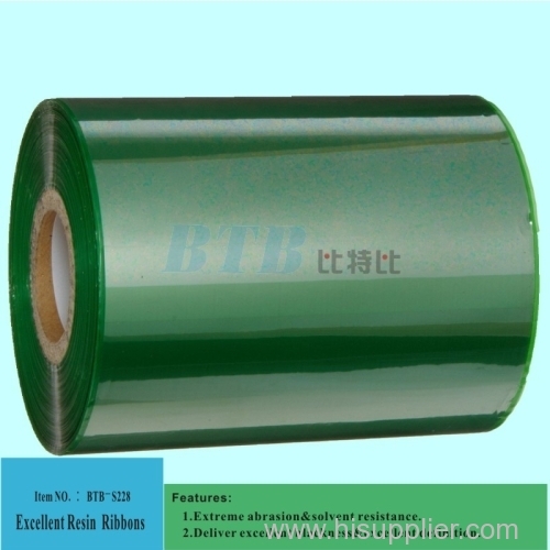 Resin Thermal Transfer Ribbon of Barcode Label Green Color
