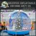 Inflatable Christmas rotating snow globe