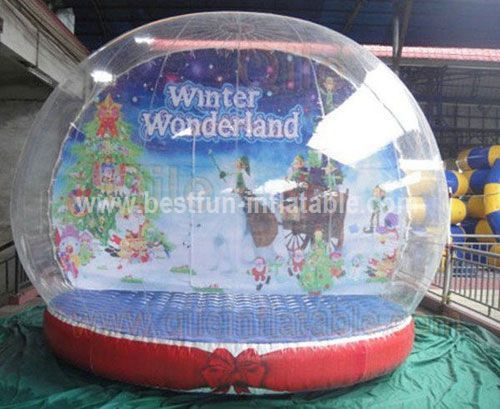 Wholesale advertising giant inflatable snow globe