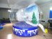 Snow globe with blowing snow