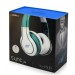 SMS Audio SYNC by 50 Cent Wireless Over-Ear Sync Series Wireless Bluetooth White and Green Headphones