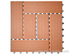 wood plastic tiles waterproof DIY WPC flooring