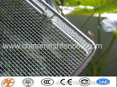 stainless steel wire mesh basket cleaning wire mesh basket;medical disinfection basket