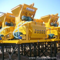 JS series concrete mixer equipped on Concrete Batching Plant