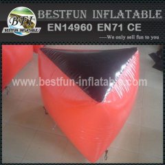 Inflatable bunker for paintball