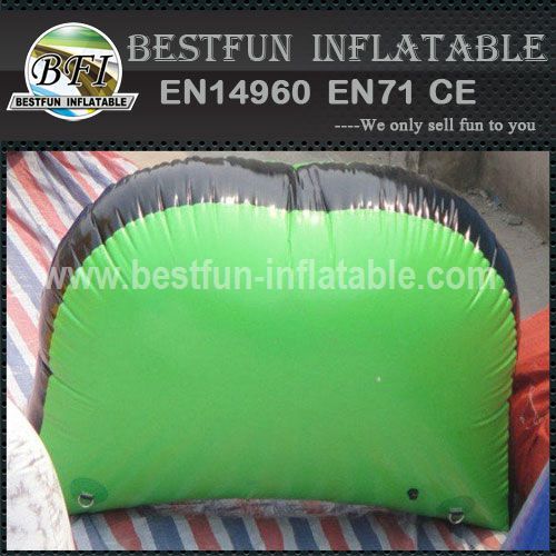 Inflatable half moons paintball bunkers