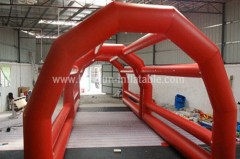 Inflatable paintball bunker field