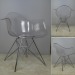 wooden legs emaes PC plastic dining chair