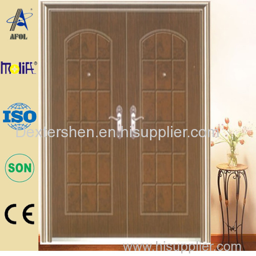 double leaf steel security door