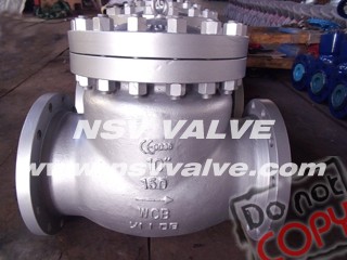 carbon steel swing check valve flange end