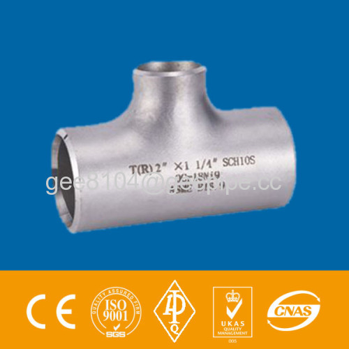 reducingTee ANSI B16.9 SS304/316 stainless steel