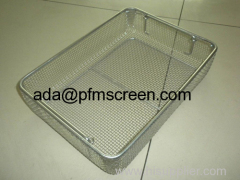 Medical stainless steel mesh basket