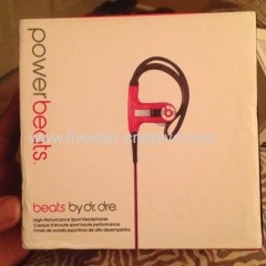 Beats by Dr.Dre PowerBeats Ear-Hook Sport Headphones Red