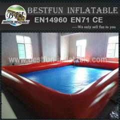 Inflatable square swimming pool