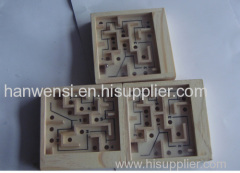 Labyrinth wooden toys custom wooden puzzle box for kids