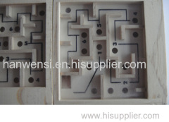 Labyrinth wooden toys custom wooden puzzle box for kids