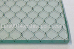 art glass with JOYA decorative wire mesh