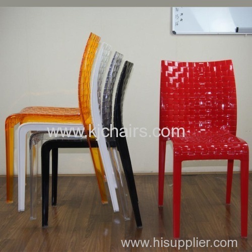 PC transparent dining chairs