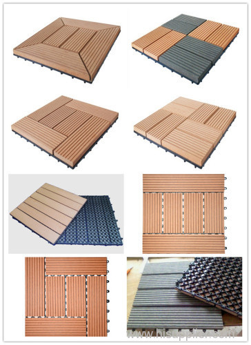 wood plastic tiles waterproof DIY WPC flooring