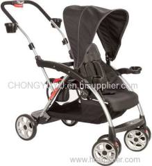 Safety 1st Stand Onboard Double Baby Stroller - Classic Black CV249B
