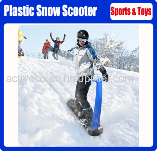 2014 high quality plastic snow scooter /plastic snow inflatable sledges