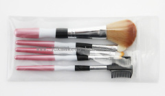 Pink Makeup Brush Set with PVC Packing for Promotional