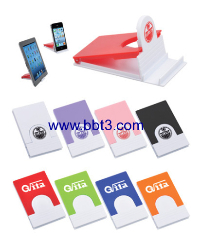 Plastic promotional folding mobile phone holder with printing