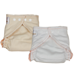 Cotton contoured fitted diaper