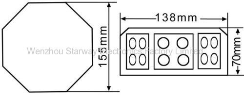 8 Angle Crown LED Beacon Light