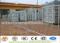 construction site safety crowd control barrier 1100x2400mm with 16mm pipe