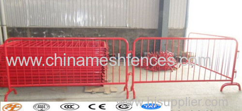 crowd control barrier Combi-Safe Steel safety barrier Construction site safety interlocking barriers