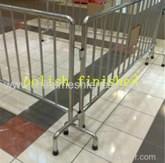 removable leg safety road barrier;42mm OD road barrier;fixed leg traffic barrier