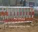 construction site warning use barricade