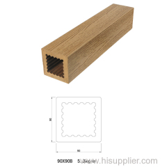 natural wood texture wpc railing/wpc post