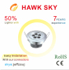 hot sale high lumen led downlight CE ROHS 3 years warranty warm white led downlight