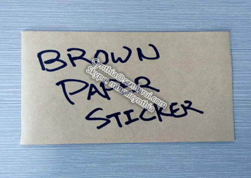 Custom Brown Kraft Paper Adhesive Sticker Paper