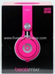 Beats by Dr.Dre Mixr DJ On-Ear Headphones Neon Pink Limited Edition